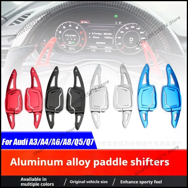 Improved internal aluminum alloy steering wheel paddle shifters for 2019-2022 Audi A3/A4/A6/A8/Q5/Q7