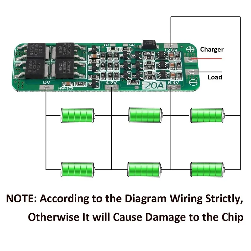 1-20 قطعة 3S 20A بطارية ليثيوم أيون 18650 شاحن PCB BMS لوح حماية 12.6 فولت 59x20x3.4 مللي متر بطارية ليثيوم أيون لمحرك الحفر #5