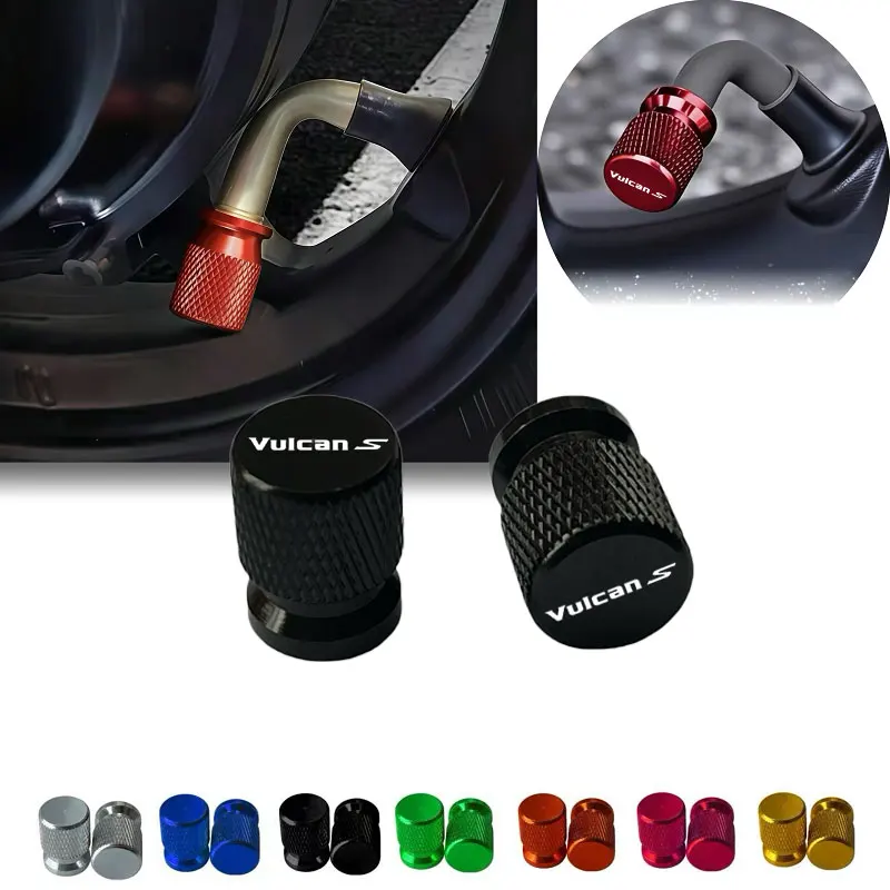 

For Kawasaki VULCAN S 650cc 650 CC 2Pcs Universal Motorbike Wheel Valve Caps, Anti-Dust Air Tight Valve Stem Protectors