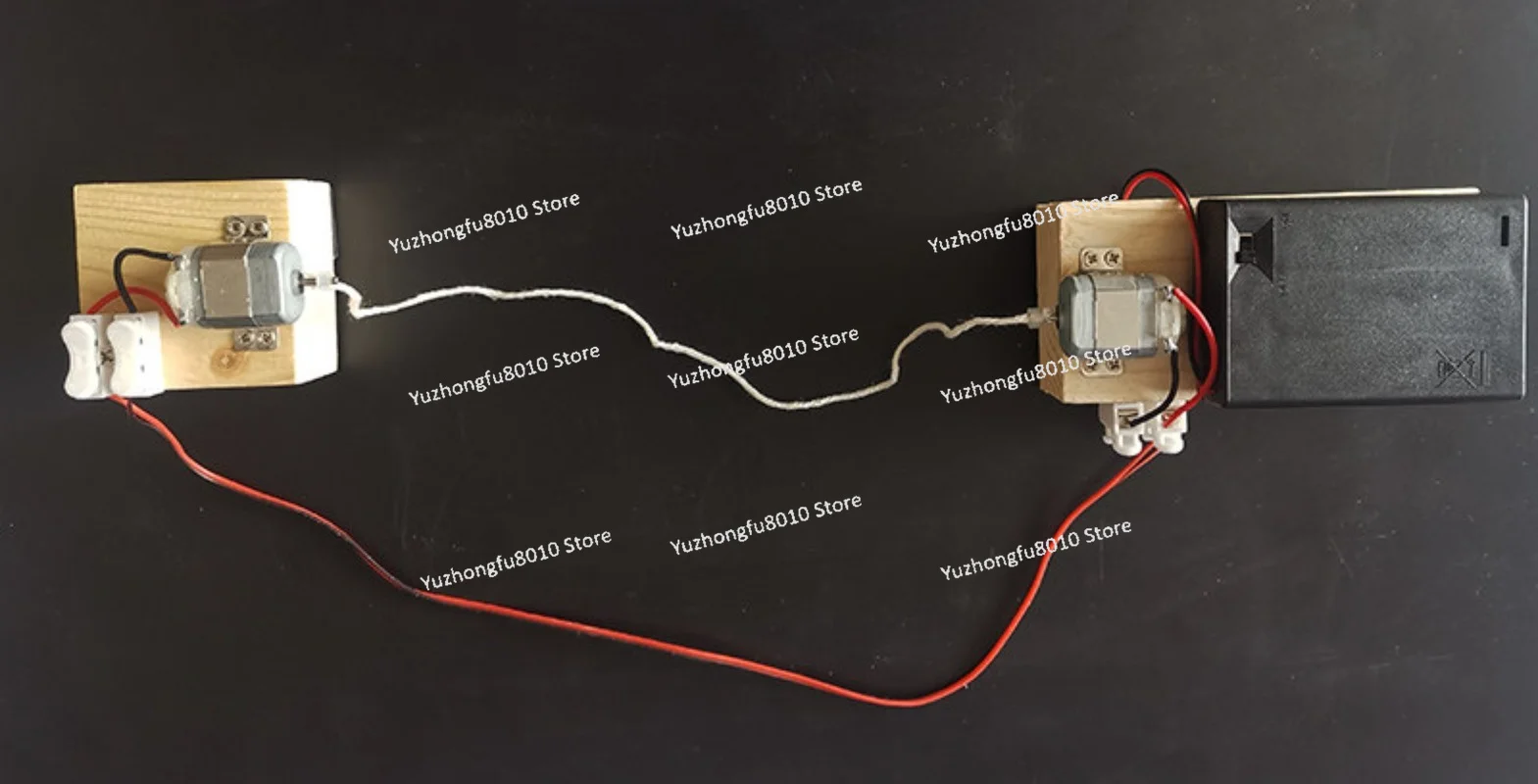 Small motor cotton rope standing wave demonstrator, portable handheld rope standing wave demonstration experiment, physics