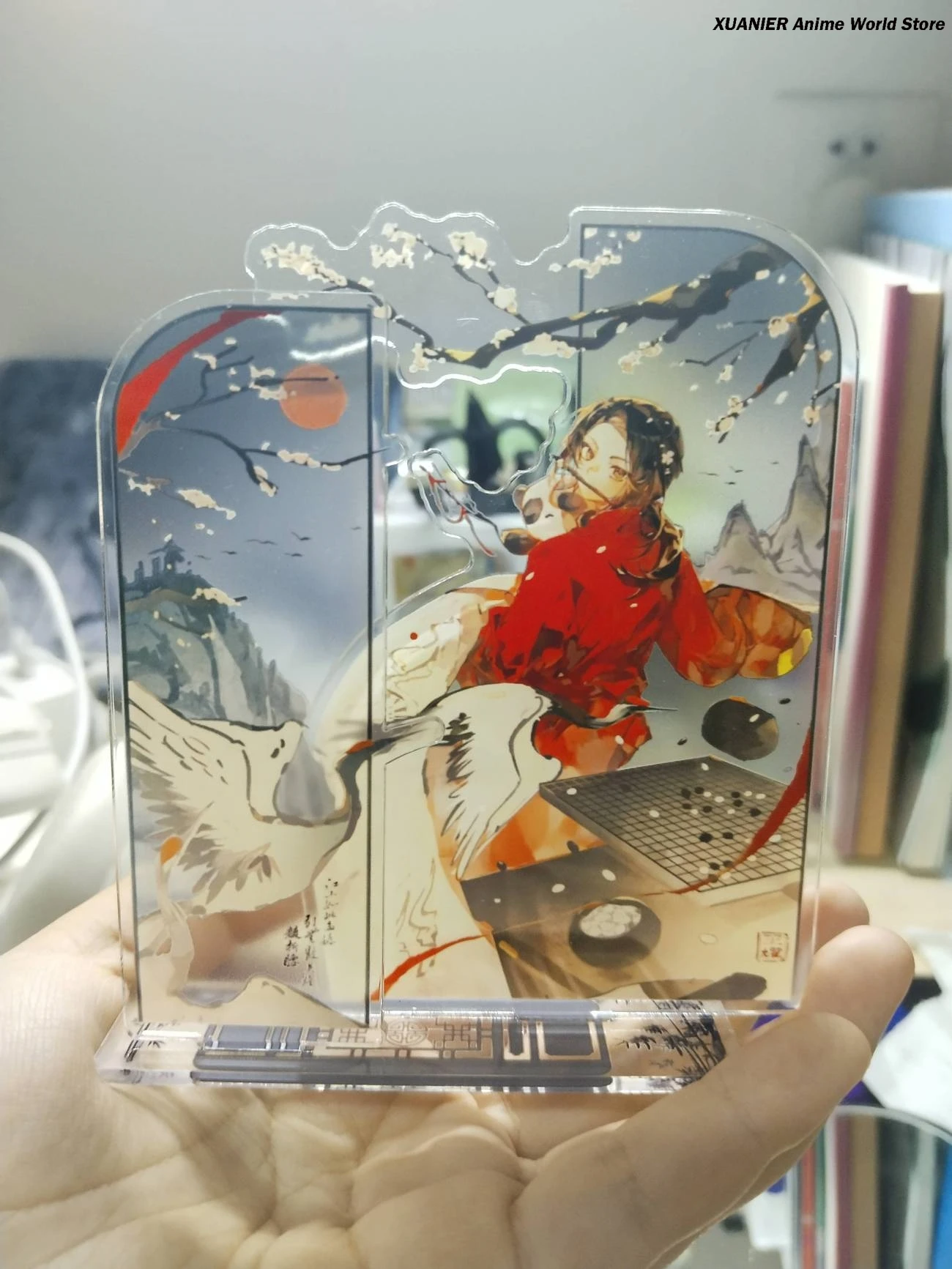 أنيمي محور القوى Hetaria وانغ ياو الاكريليك سطح المكتب زخرفة حامل نموذج الشكل تأثيري ديكور