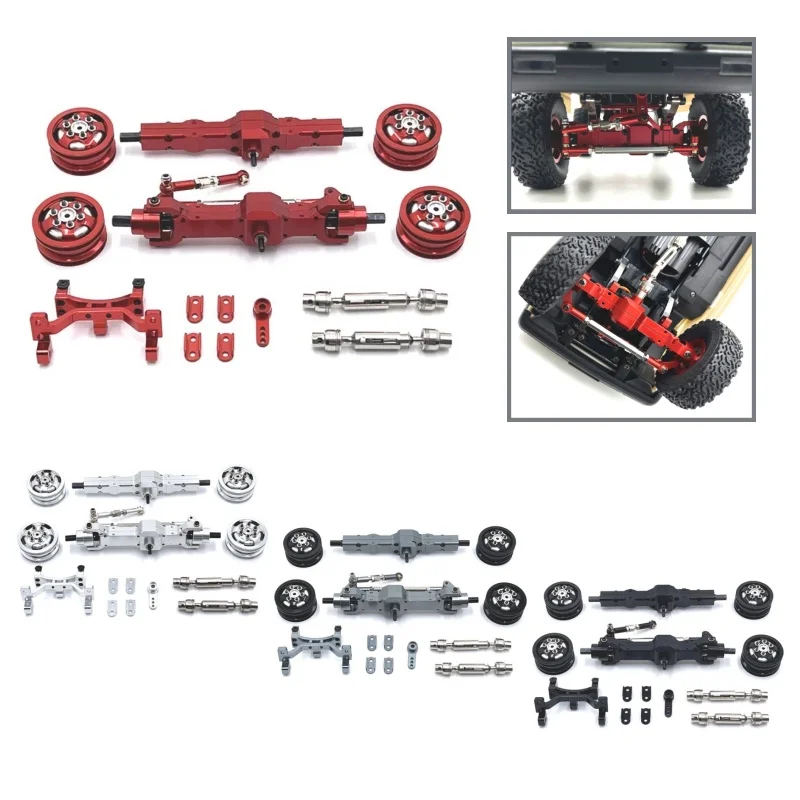 

RC Car Metal Upgrade Axle Servo Seat Wheel Hub Drive Shaft For WPL C74 1/10 Spare Parts