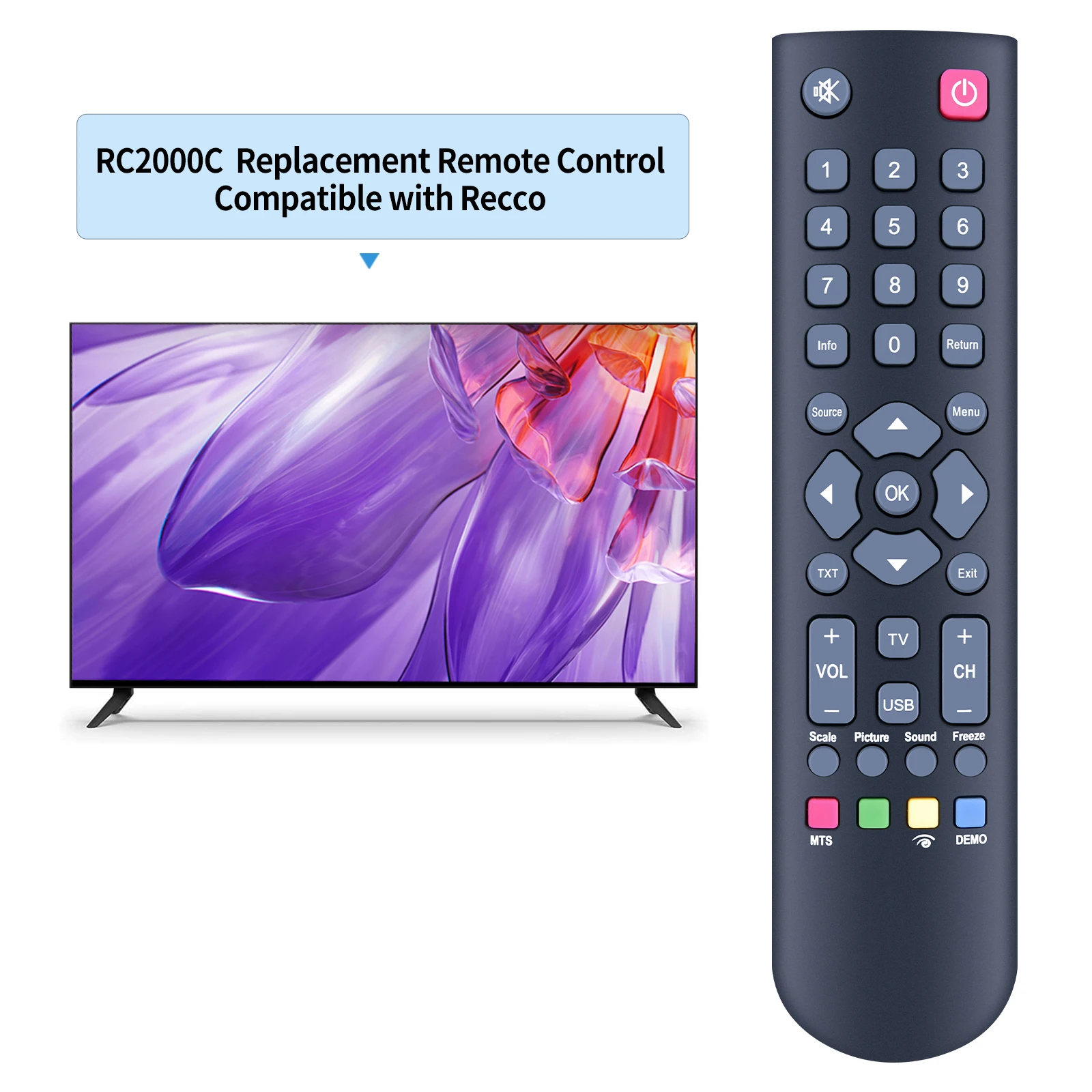 Mew รีโมทคอนโทรลสําหรับ Recco Akai HYUNDAI SANKEY RC2000C RC3000M11