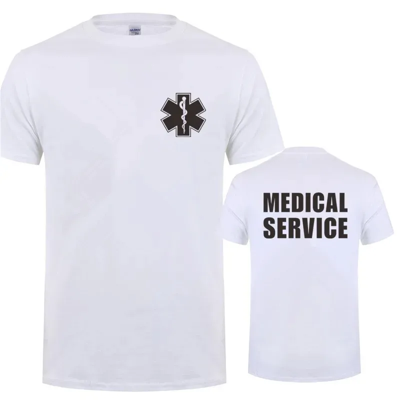 EMT Paramedic Emergency Medical Services T Shirt Men Casual T-shirt Short Sleeve Mans Cool Tops Man Cotton Short Sleeve Summer