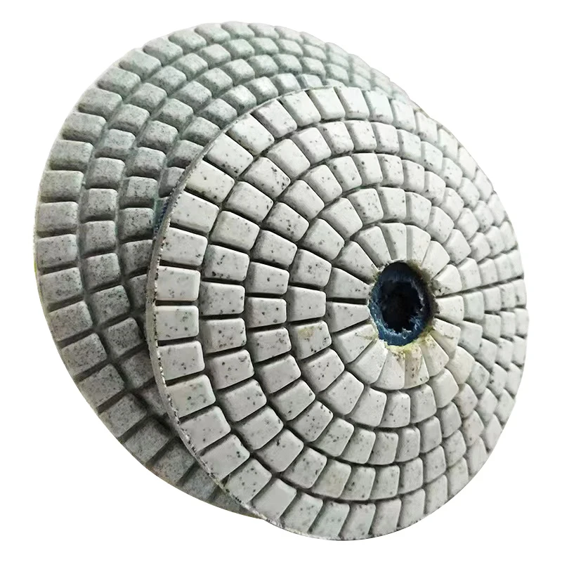 8Pcs 4 Inch 100mm Abrasive Flexible Convex Disc Diamond Arc Wet Polishing Pad For Marble Granite Stone Quartz Sink Grinding