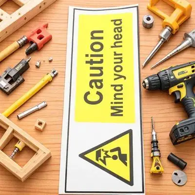 

Low Clearance Sign Self Adhesive Warning Sticker For Safety Low Overhead Caution Decal Traffic Safety Signs