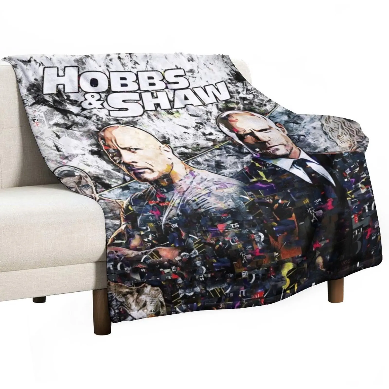 

hobbs n shaw abstract art Throw Blanket Shaggy Blanket Luxury Thicken Blanket Sofa Blankets