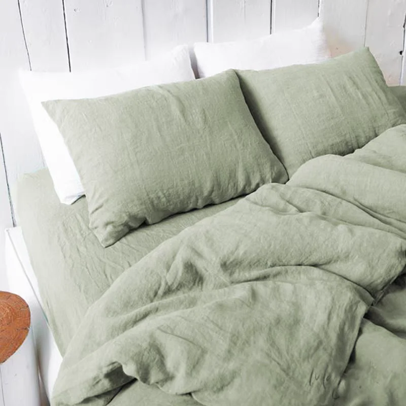100% linen quilt cover, bedding set, a must for home use