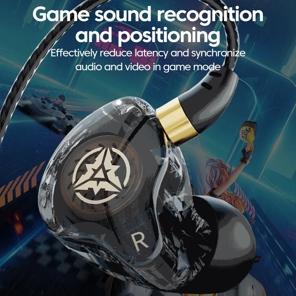 OLAF DAC نوع C 3.5 مللي متر التوصيل سماعات أذن سلكية داخل الأذن سماعات الألعاب يدوي سماعات أذن رياضية آيفون 16 15 سامسونج