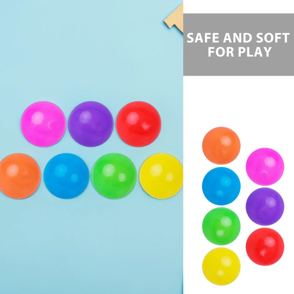 100 Uds. Bolas oceánicas suaves de plástico coloridas, ligeras, para niños pequeños, piscina, sala de juegos, tienda de campaña, accesorios de túnel de juego