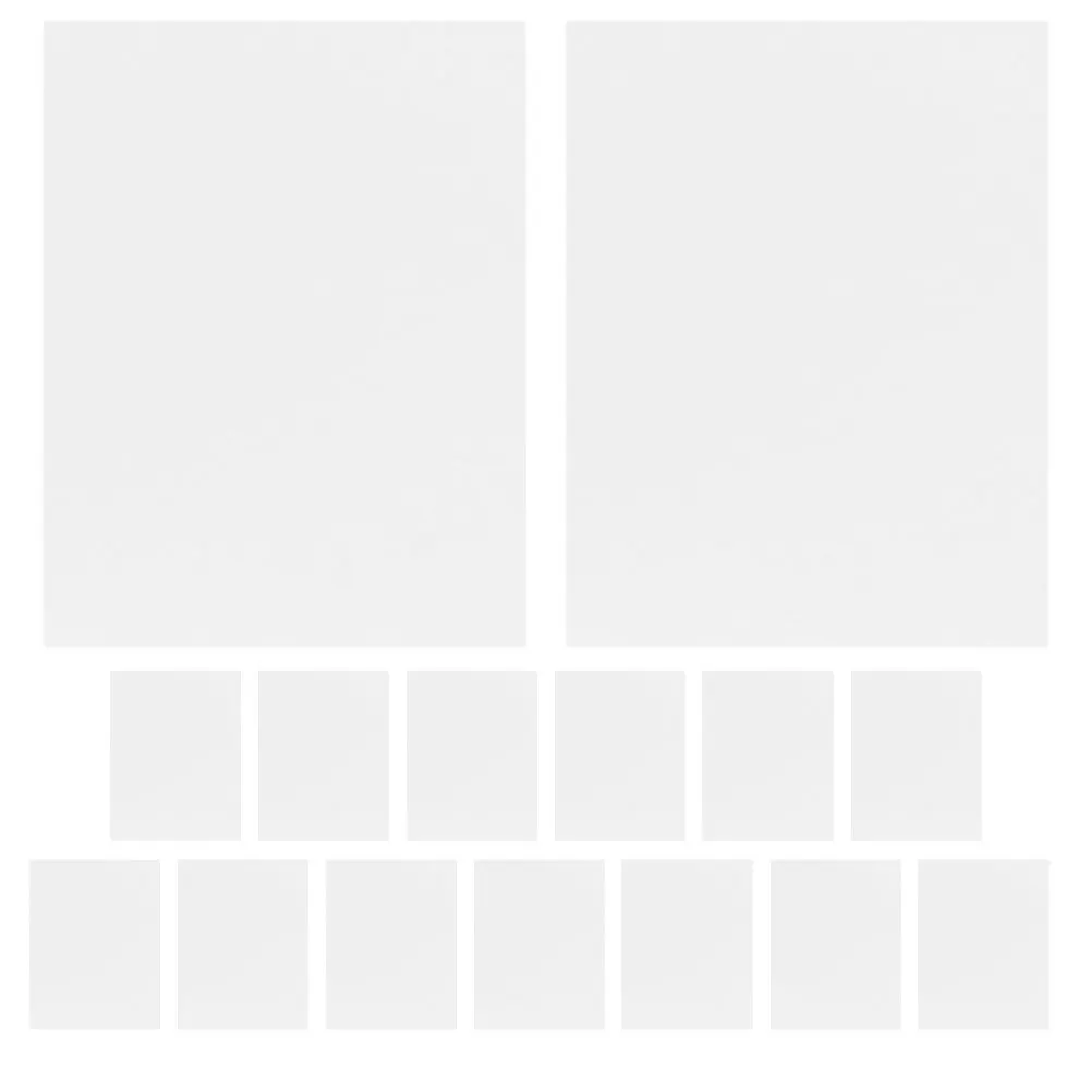 15 قطعة من ورق الفيلم الشفاف مقاس A4، أوراق شفافة متوافقة مع طباعة الشاشة، استنسل جهاز العرض العلوي DIY