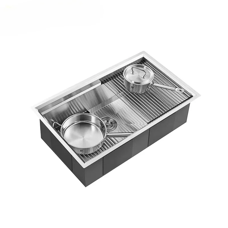 Food Grade handmade double bowl undermount 304 stainless steal sink