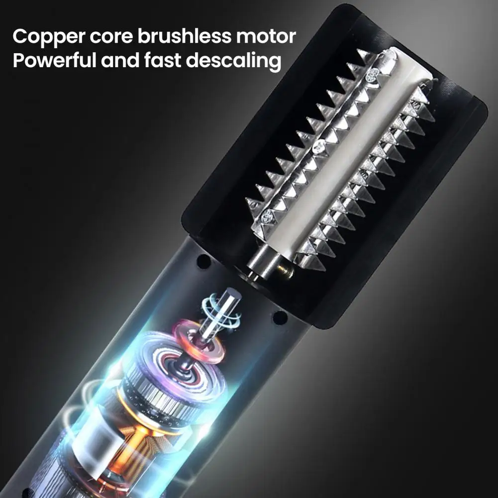 Fish Scale Tool Handheld Fish Scale Remover Tool Portable Electric Coconut Grater Machine Splash-proof Stainless for Kitchen