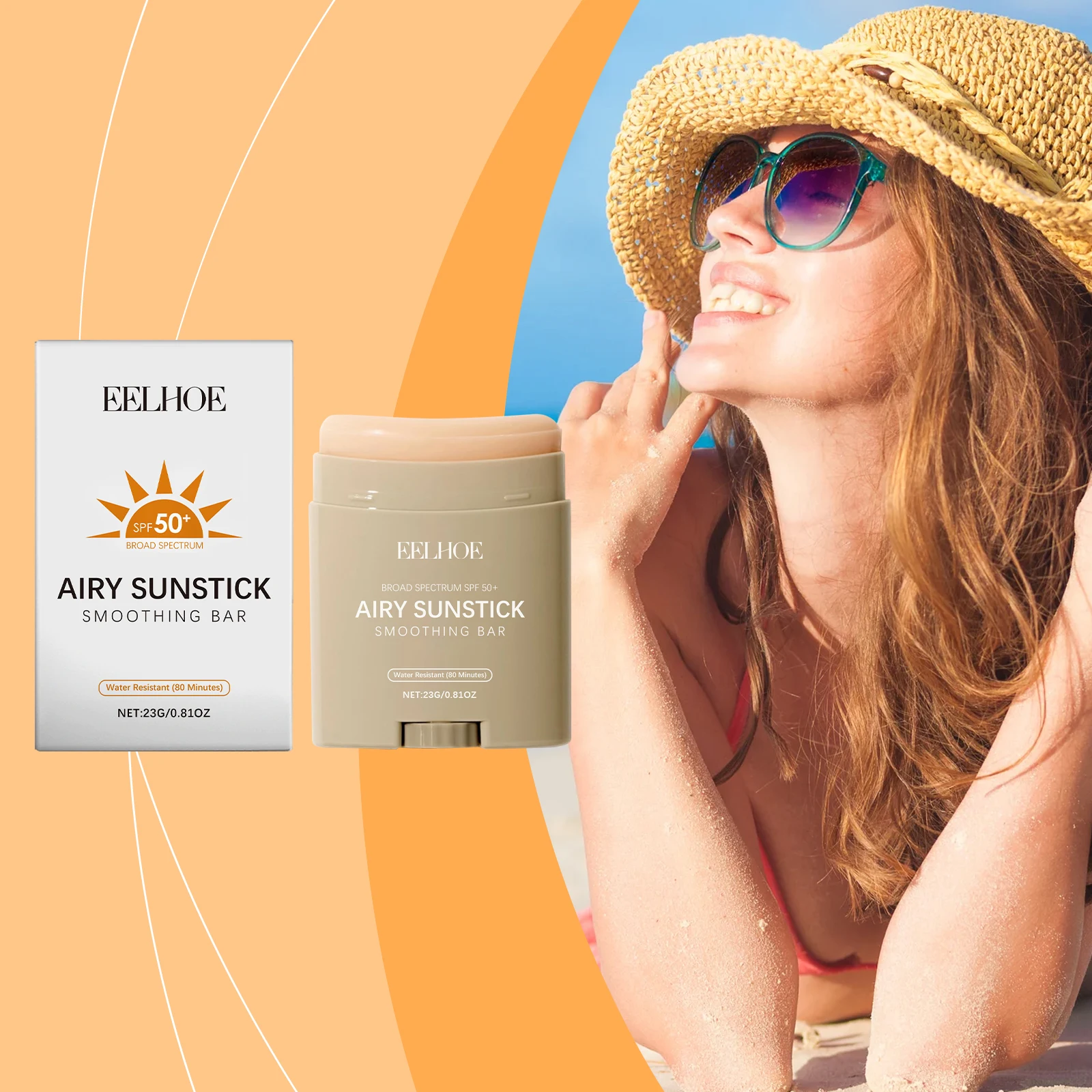 Refreshing Moisturizing Skin Protection Stick, Hydrates & Brightens Skin in Summer, Non-Sticky, Suitable for All People