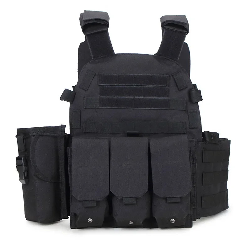 

kaevixdioTactical Vest Body Armor Hunting Carrier Men Combat MOLLE Camo Military Army Vest Outdoor CS Hunting Clothes Airsoft Ge