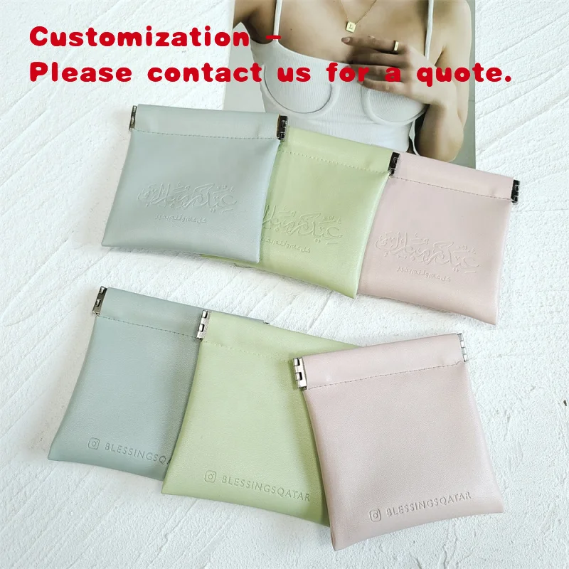 

custom.Chuanghua Luxury Pu Microfiber Leather Magnetic Jewelry Cosmetic Packaging Bags Earphone Pouch With Embossed