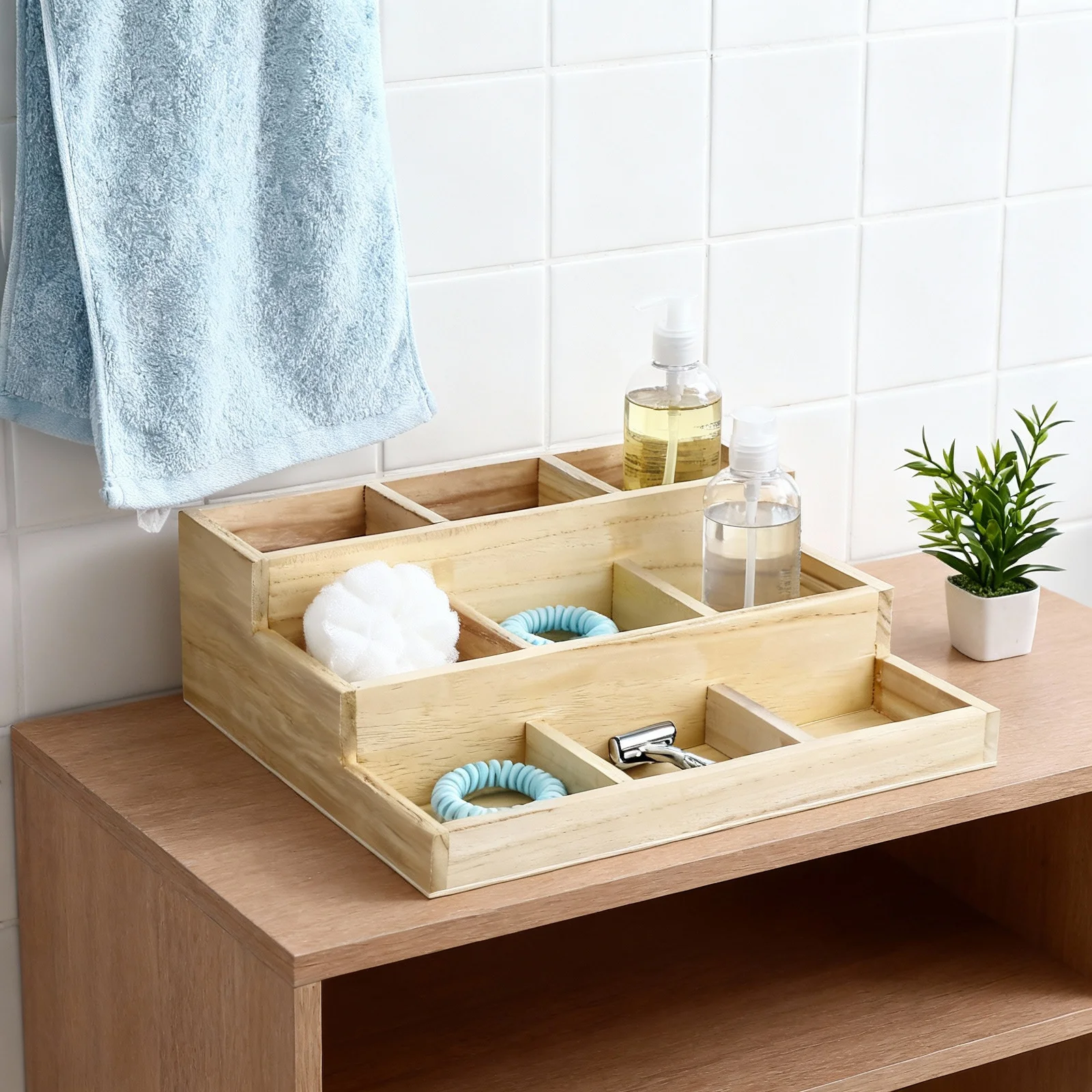 

Retro Wooden Jewelry Box Storage Organizer for Ring Earring Necklace Bracelet Collection Compact Trinket Holder Desktop Display