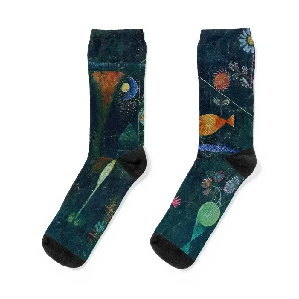 

Paul Klee Fish Magic Bauhaus Abstract Painting Graphic Art Socks loose set Socks For Girls Men's