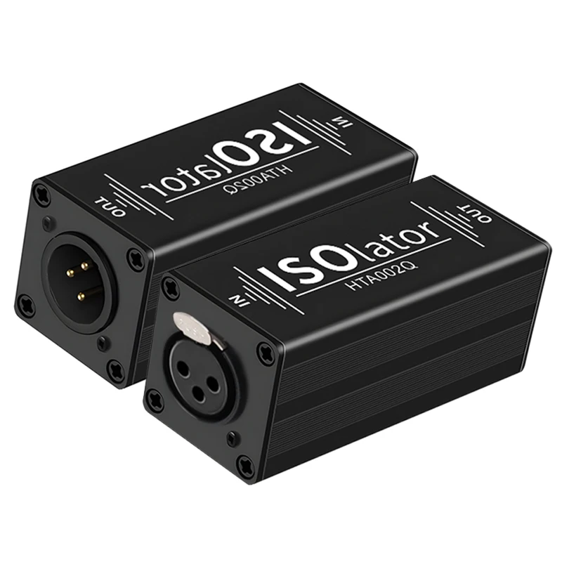 1Pcs Mono XLR Audio Isolator Mixer Noise Cancellation Audio Current Acoustic Filter Audio Noise Reducer XLR Audio Isolator