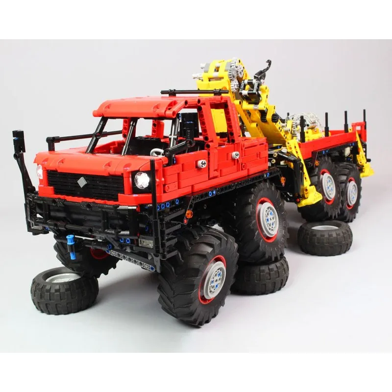 MOC-15805 New Off Road Rescue Crane  8×8  Building Block  Model  3061  Car Building Block Parts  Kids  Adult  Birthday Toy Gift