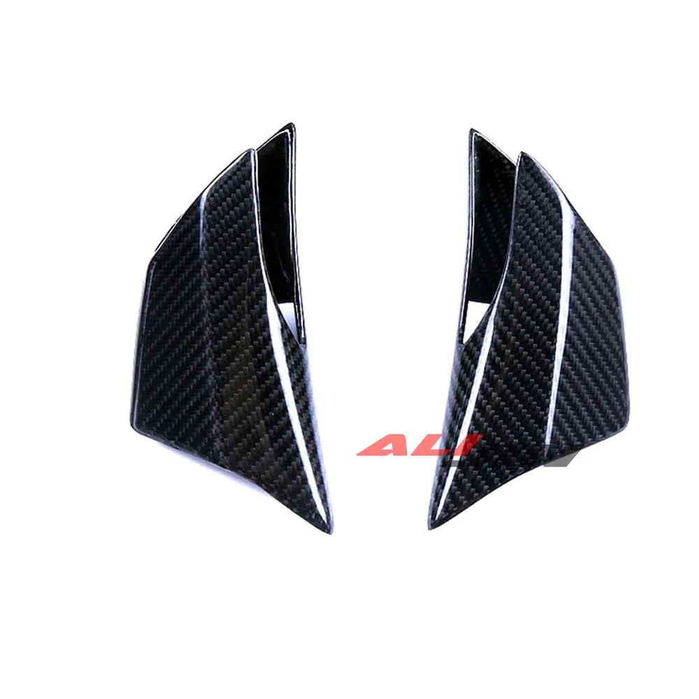 100% Real Dry Carbon Fiber Fairing Fit Honda CBR650R 2019-2023 Motorcycle Winglets Cover Air Deflector Fixed Side Wing Fairing