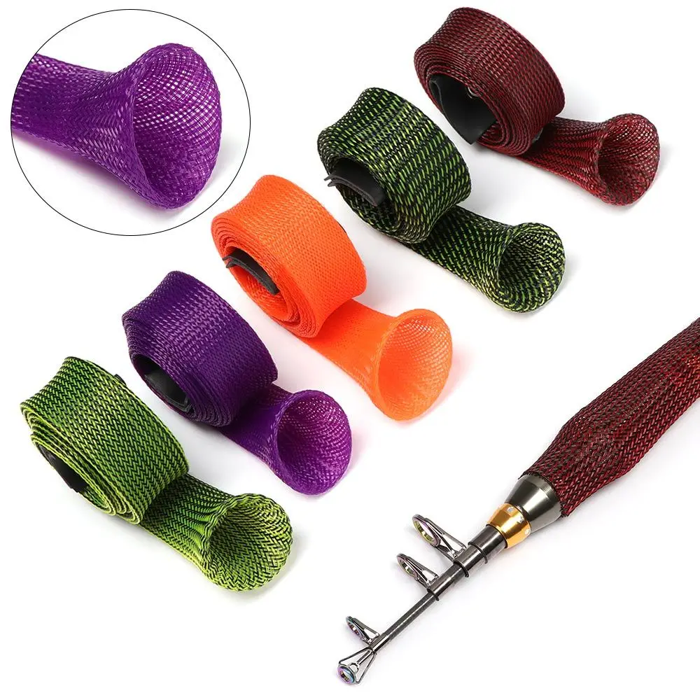 Casting Fishing Rod Cover Sleeve Pole Glover Tip Protector Sock Bag Magic Sheath