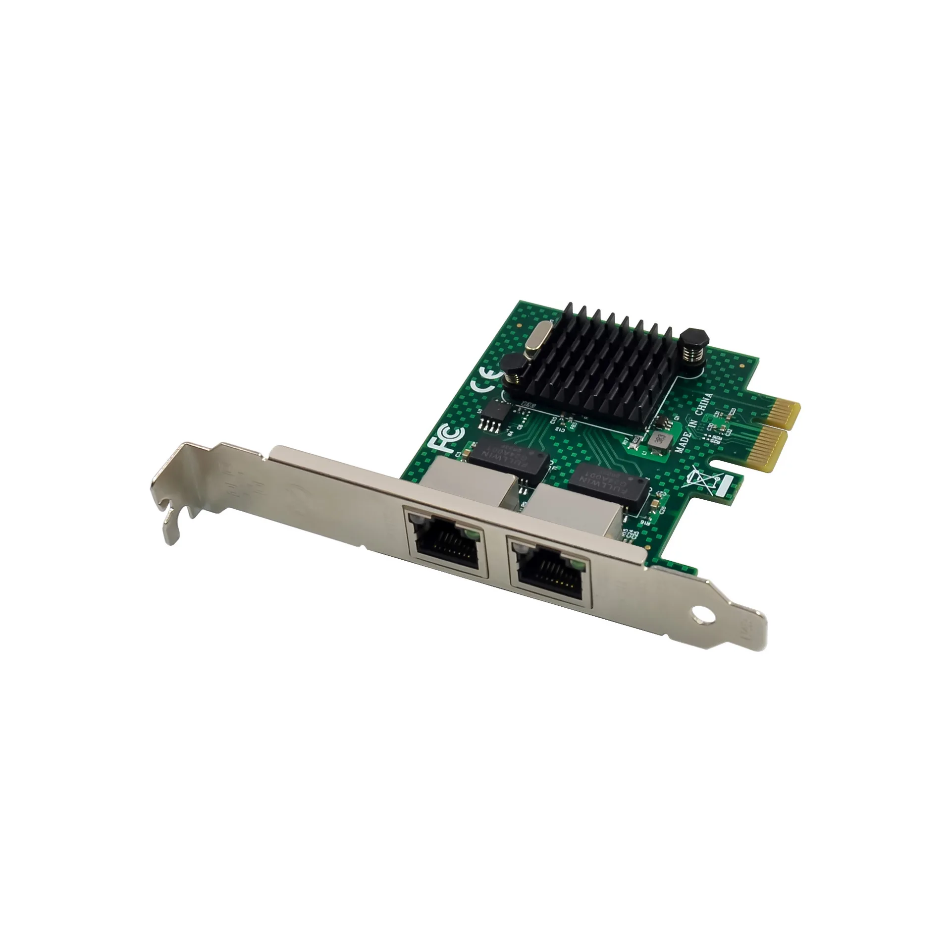 Servidor Gigabit de Porta Dupla, NIC, Cabo RJ45, Compatível com WOL PXE VLAN BCM5718, PCIE X1