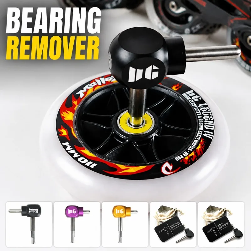 Portable 15-35mm Bearing Press Puller Tool Quick Release Skateboard Inline Roller Skate Bearing Install Removal Tool Accessories
