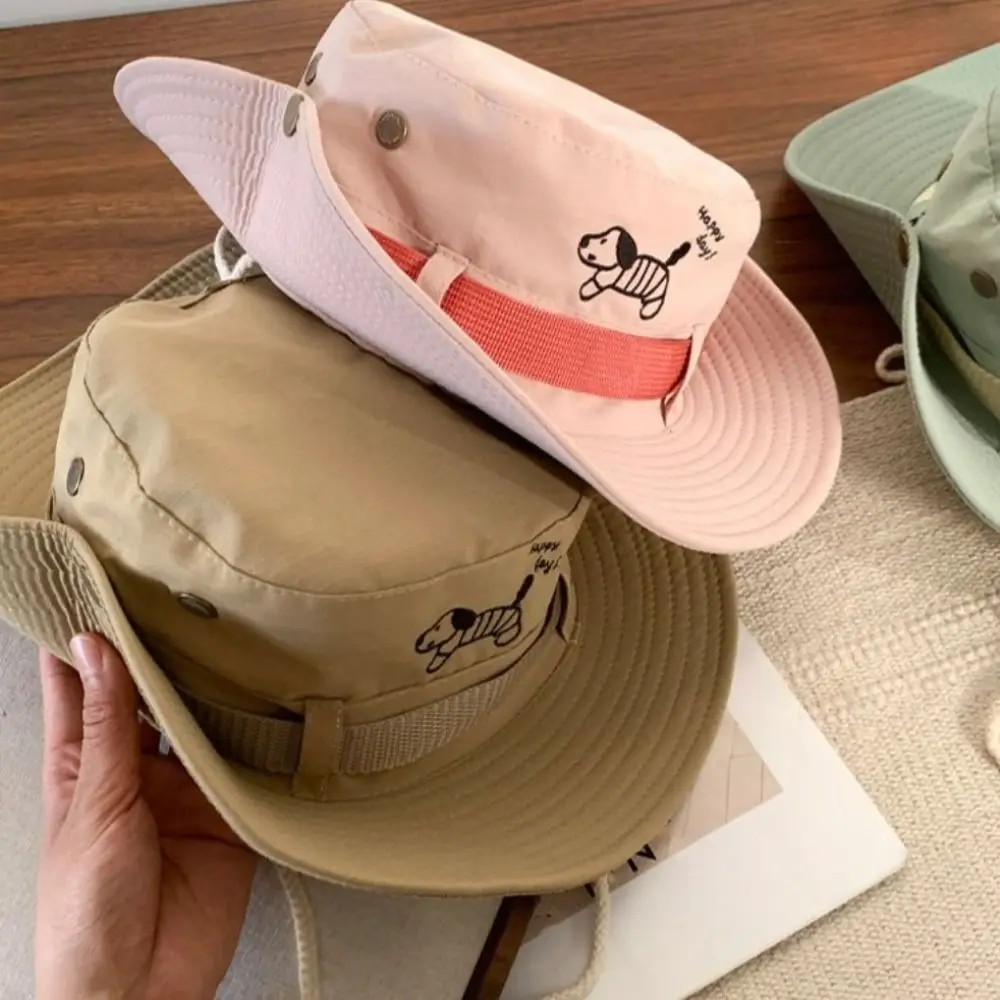 

Retro Big Brim Western Cowboy Hat Y2K Korean Style Puppy Bucket Hat Visor Sun Protection Hat Sunscreen Fisherman Hat Outdoor