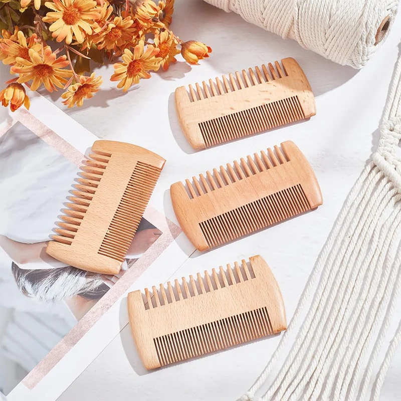 HOT SALE 4Pcs Macrame Fringe Comb Brush Macrame Brush For Tassels Macrame Cord Comb For Weaving Cotton Rope Open Knot Comb