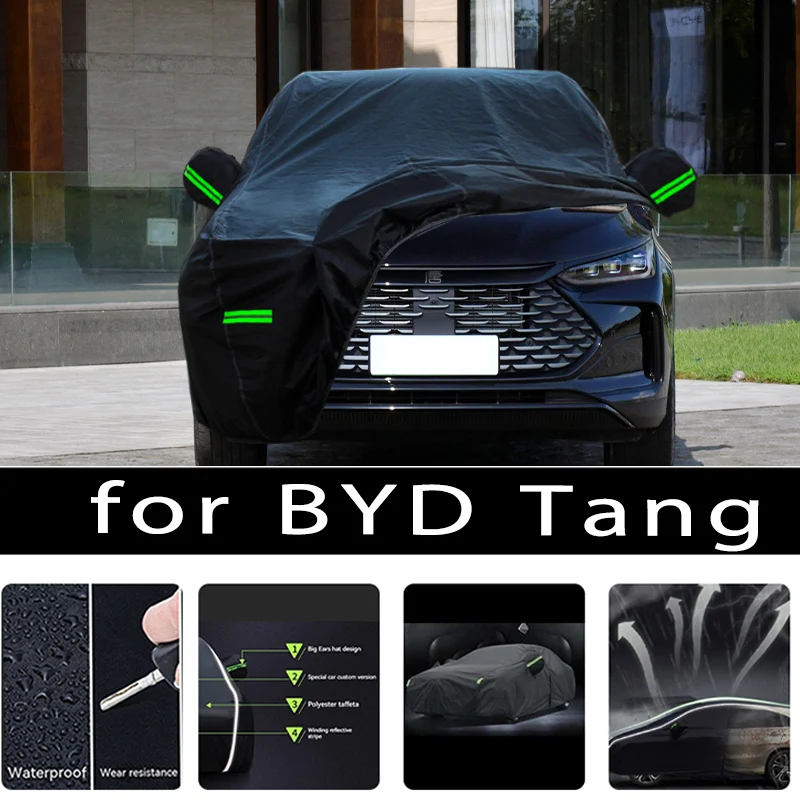 

For BYD TANG Outdoor Protection Full Car Covers Snow Cover Sunshade Waterproof Dustproof Exterior Car accessories