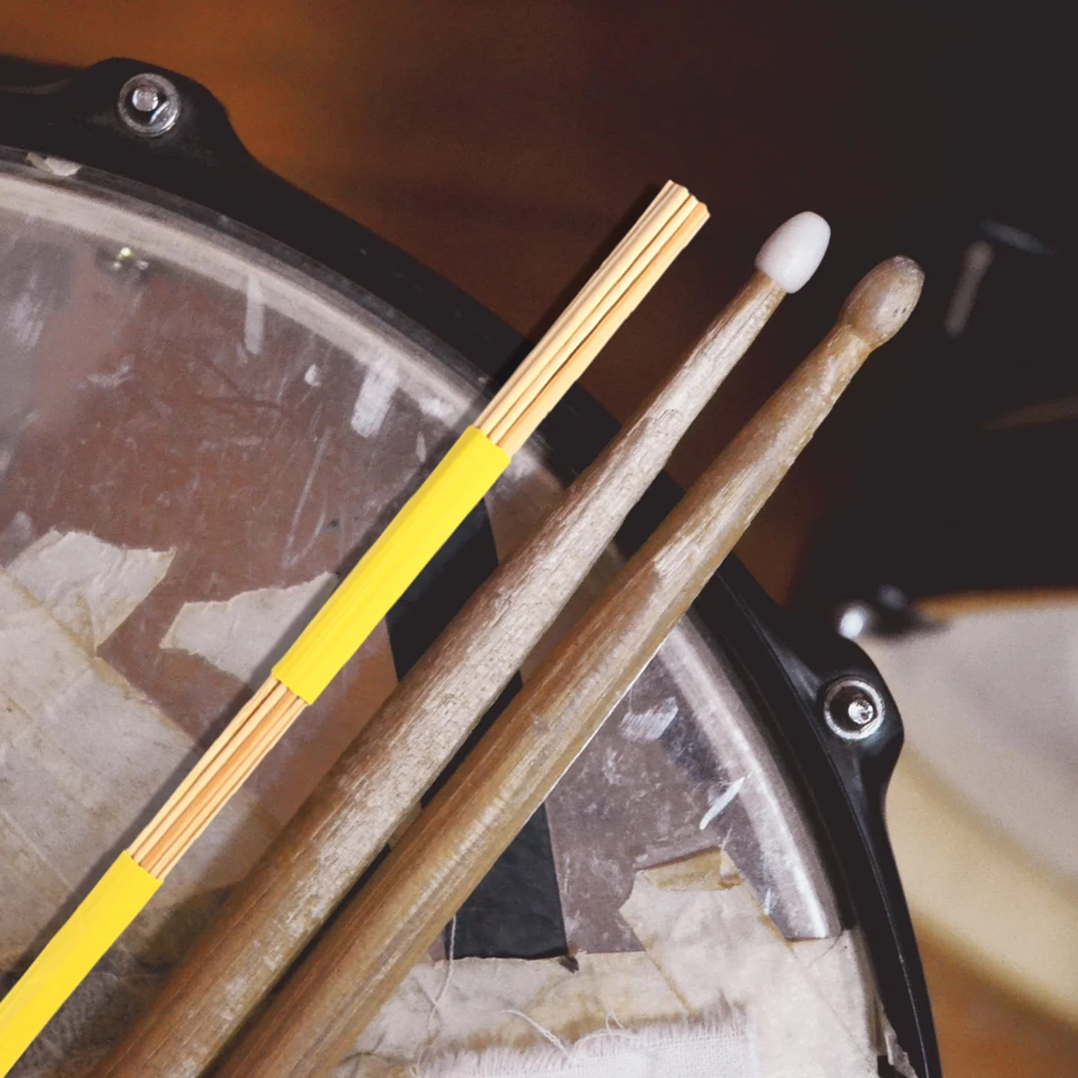 

Wooden Drum Brush Drums Accessories for Percussion Sticks Repique Shaped Snare Musical Instrument