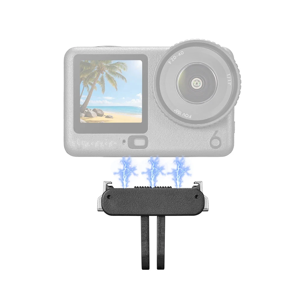 Uchwyt na pasek podbródkowy do kasku motocyklowego Action 6, magnetyczna szybkozłączka, uchwyt rowerowy do kamery DJI Osmo Action 6, akcesoria. — zdjęcie 2