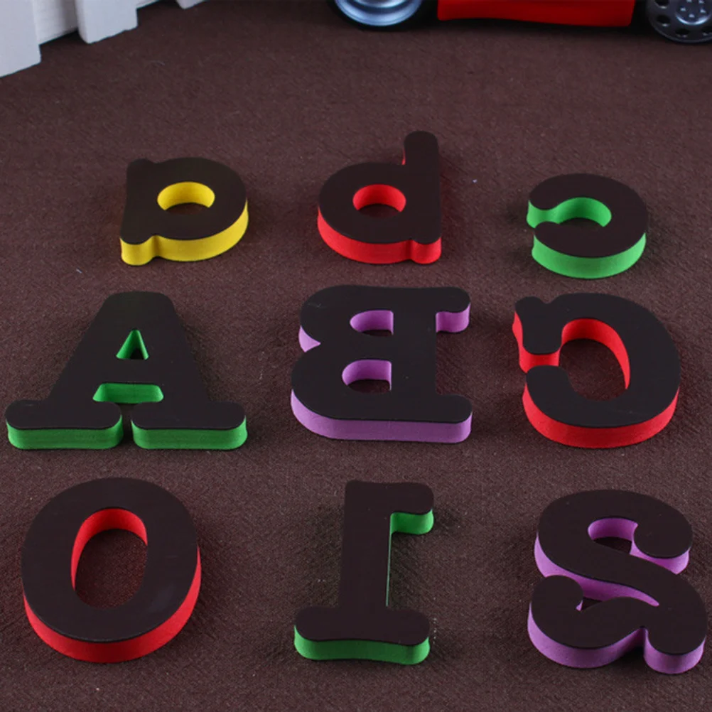 

26pc Magnetic Alphabet Eva Letters Kids Early Education Fridge Whiteboard Uppercase Washable Child Safe Colorful Cartoon