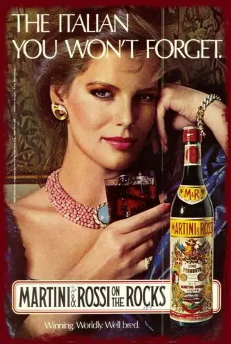 Martini Rossi Advert Italian Lady Vintage Style Retro Metal Sign pub bar mancave sign