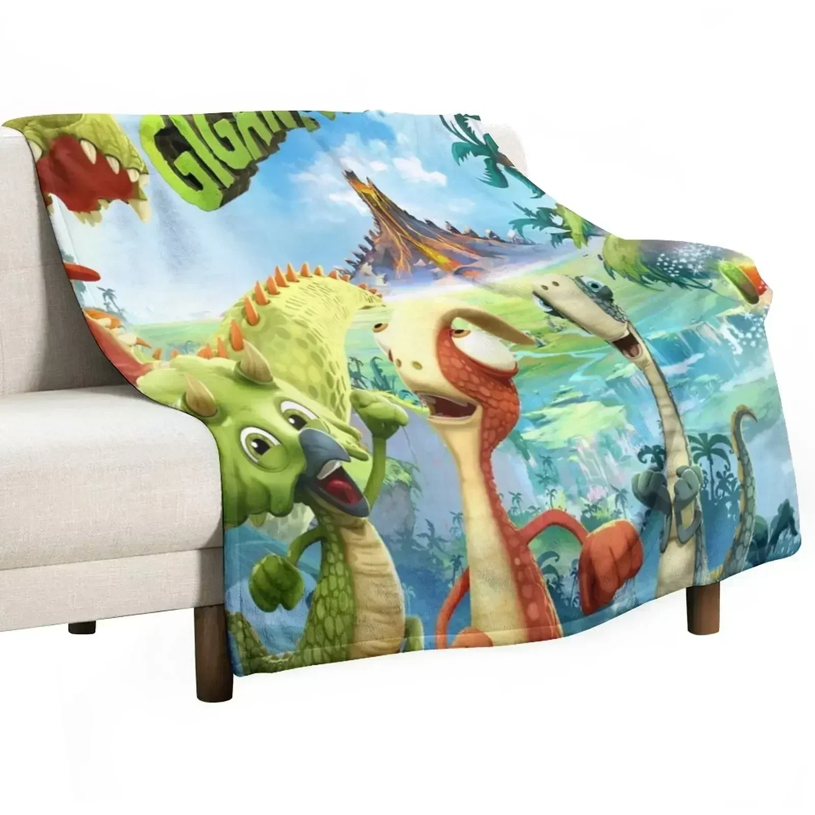 funny gigantosaurus gift for fans Throw Blanket Luxury Thicken Summer Thins Blankets