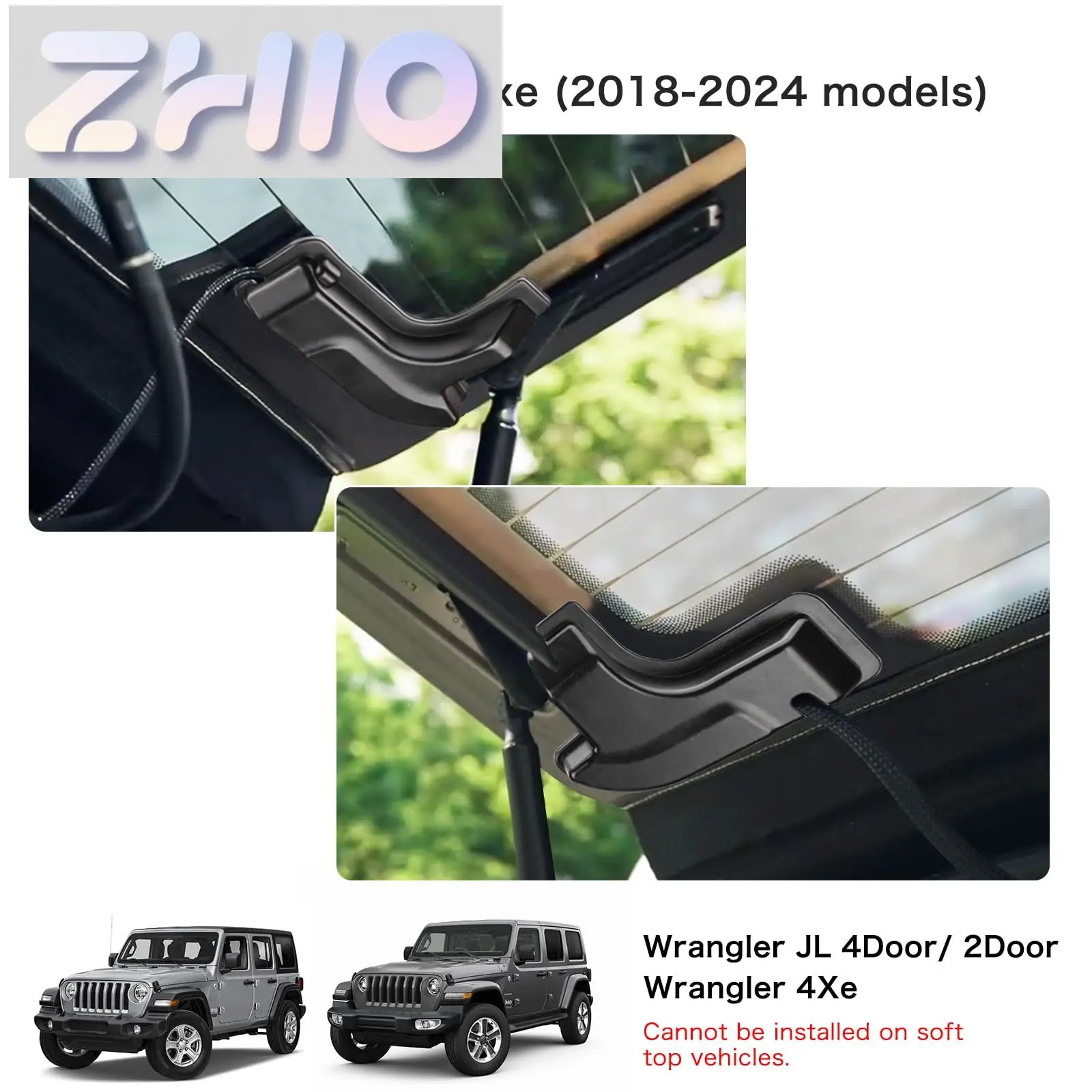 FIT Rear Defogger Cable Cover for 18-24 Jeep Wrangler JL & 4xe Conceals  Window Defroster Cables Decorative Protection Accessori