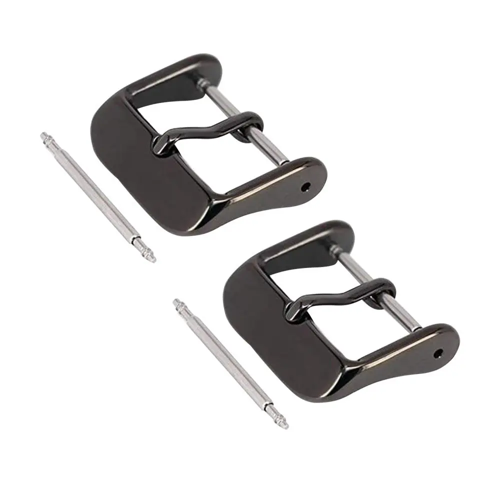 4Pcs 22Mm Stainless Steel Watch Clasp General Style Buckle for Watchbands Strong Wear Resistant Easy on Off