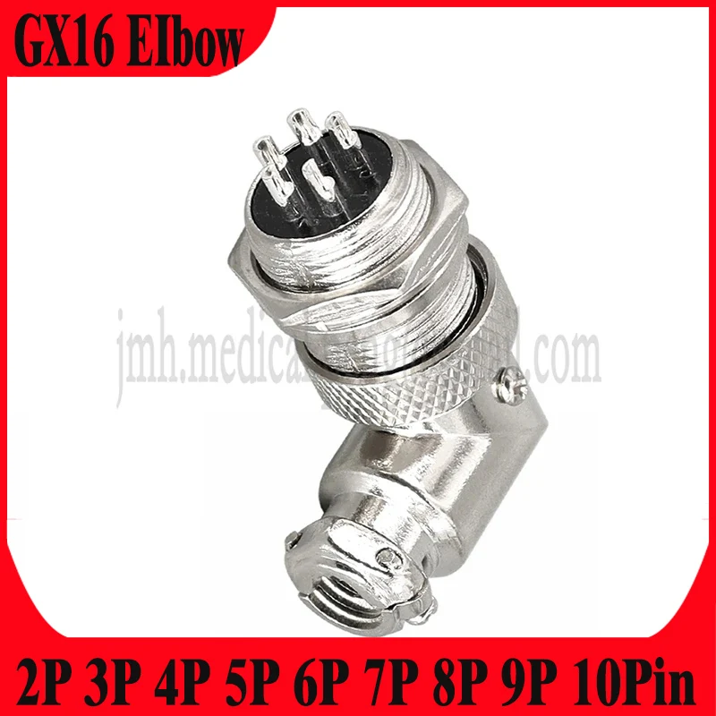 

GX16 Elbow 90 Degree Set 2 3 4 5 6 7 8 9 10Pin Aviation Plug Socket Fixed Movable Sensor Connector Anti-corrosion And Anti-rust