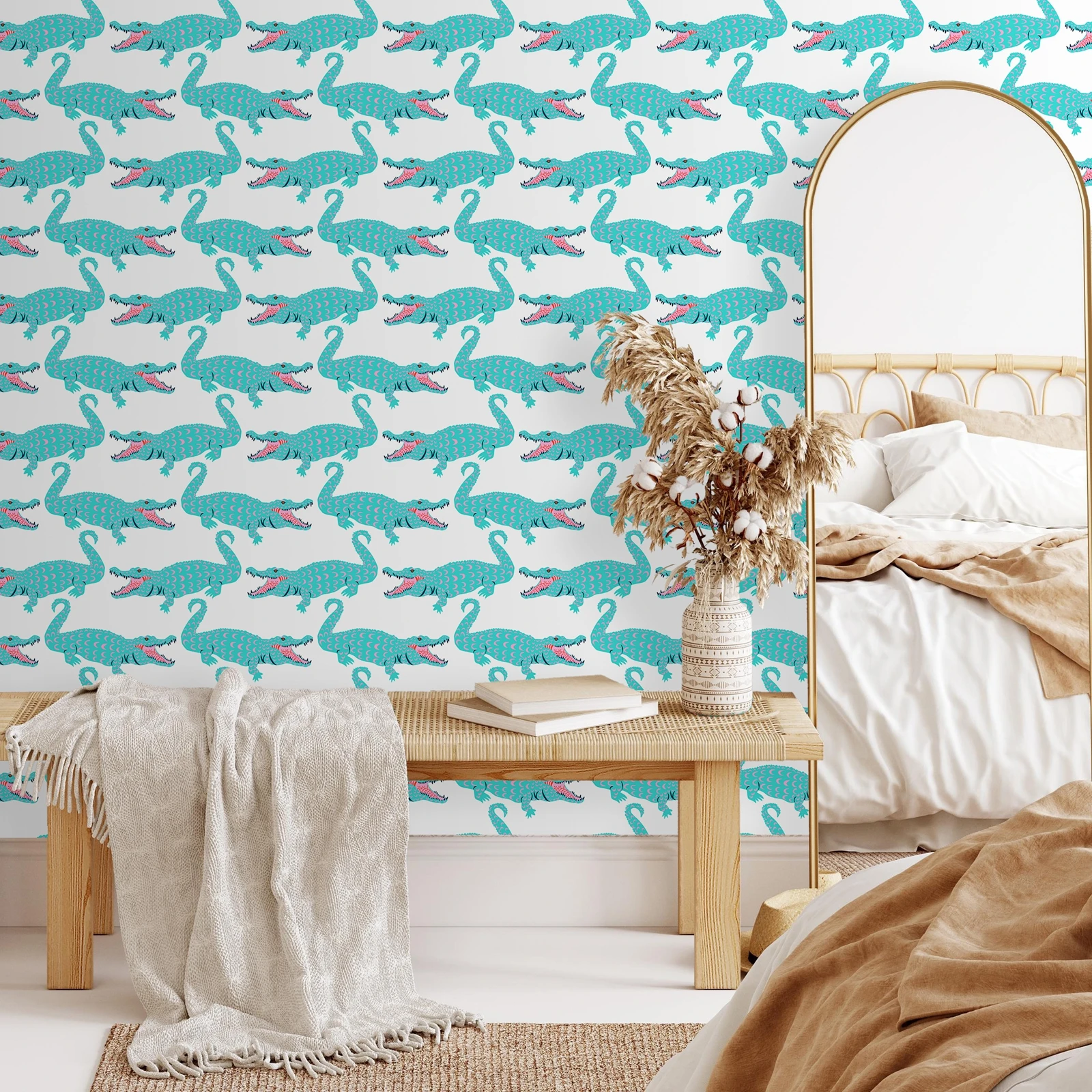 

Самоклеящиеся обои с игривым крокодилом, рулон обоев с мотивом крокодила, наклейки на стену, декоративный клей, нестандартный размер