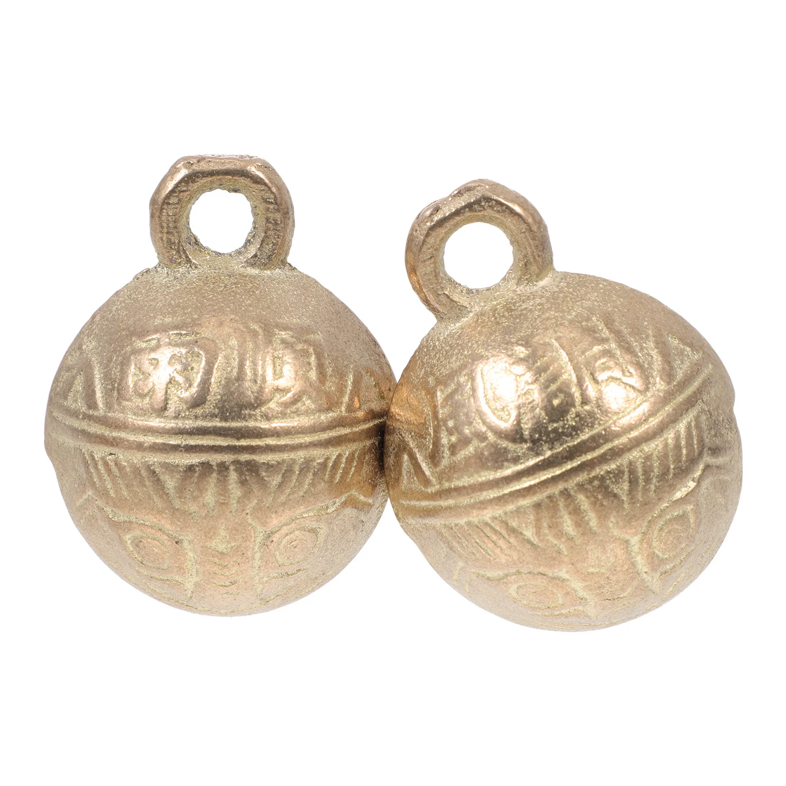 

2Pcs Pet Bell Decorations Copper Construction Compact Design Exquisite Workmanship Crisp Sound Ideal for Animal Collars DIY