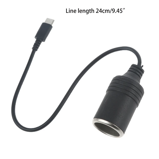 Adattatore USB-C A Accendisigari Auto - Con Voltmetro, Tensione Regolabile 5V/9V/12V