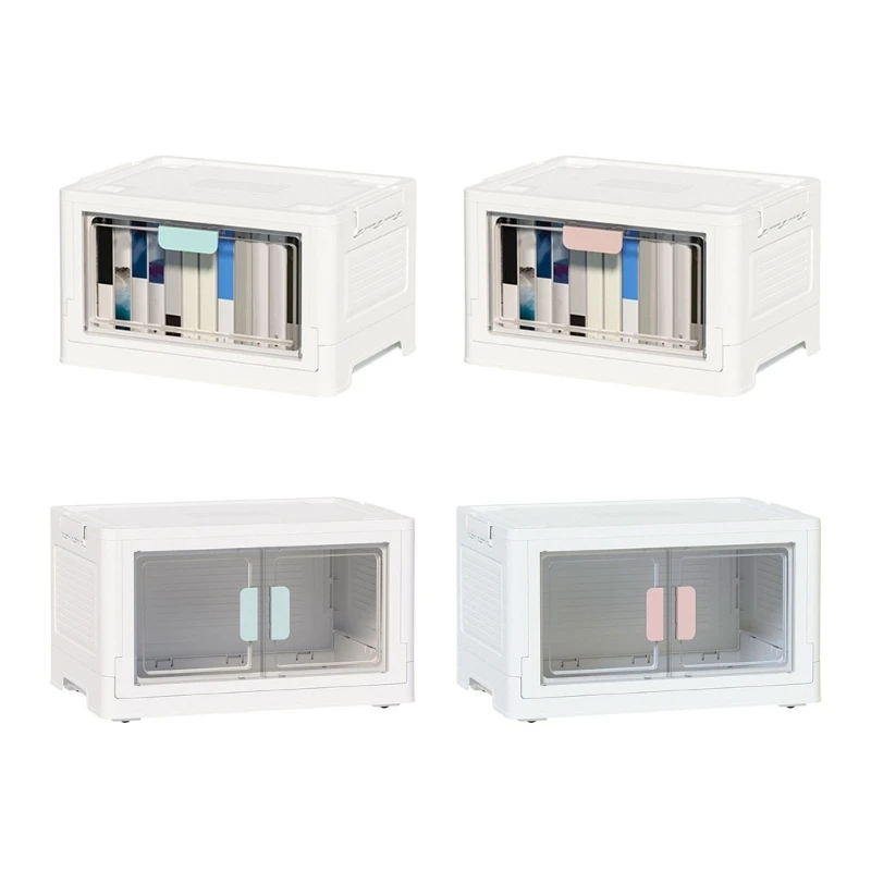 

Large Capacity Storage Bin with Clear Door Large Capacity Storage Container Box for Bedroom and Bathroom