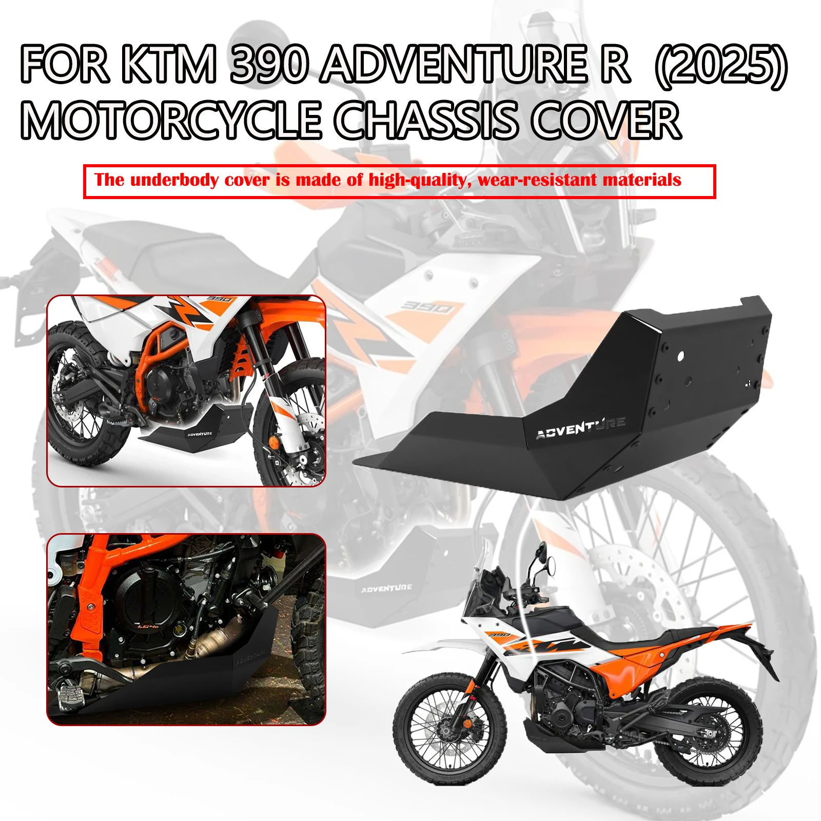 

New Motorcycle Chassis expedition Skid Plate Engine Chassis Protective Guard For KTM 390 ADVENTURE R 2025