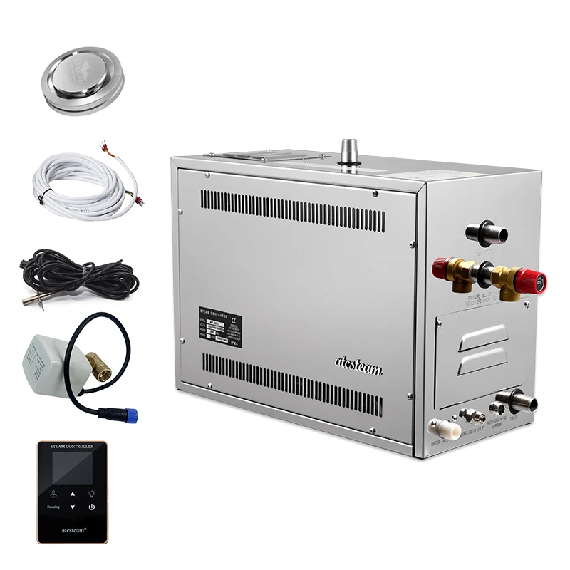 MSNew 자동 오토클레이브 스팀 목욕 기계 12kW 스팀 발생기 스테인리스 스틸 사우나 룸용