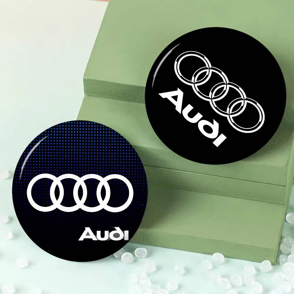 A-Audis Logo Creative Tinplate Soft Button Pins Animal Icon Brooch Lapel Backpack Badge Accessories Pin