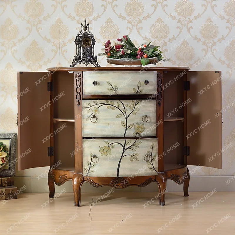 

Шкаф-перегородка для гостиной, настенный край, шкаф для прихожей, входной шкаф из массива дерева