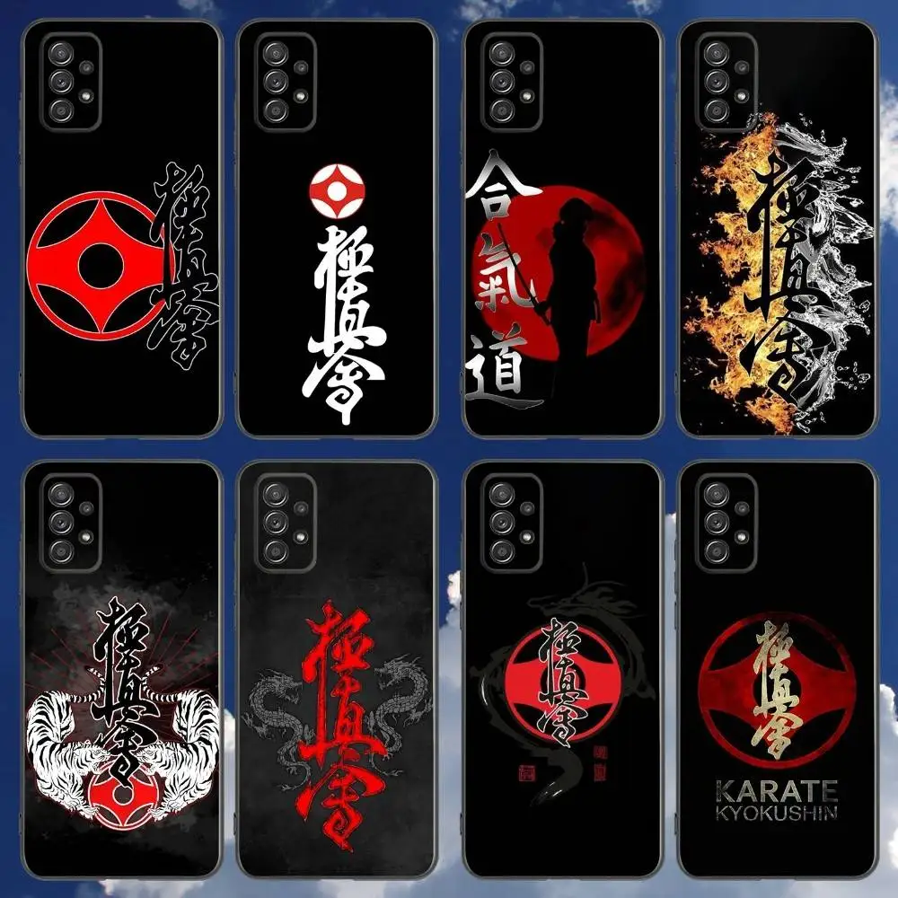 

Oyama Kyokushin Karate Phone Case For Samsung Galaxy A 91,80,73,72,71,53,52,51,22,5G Shockproof Soft Black Cover