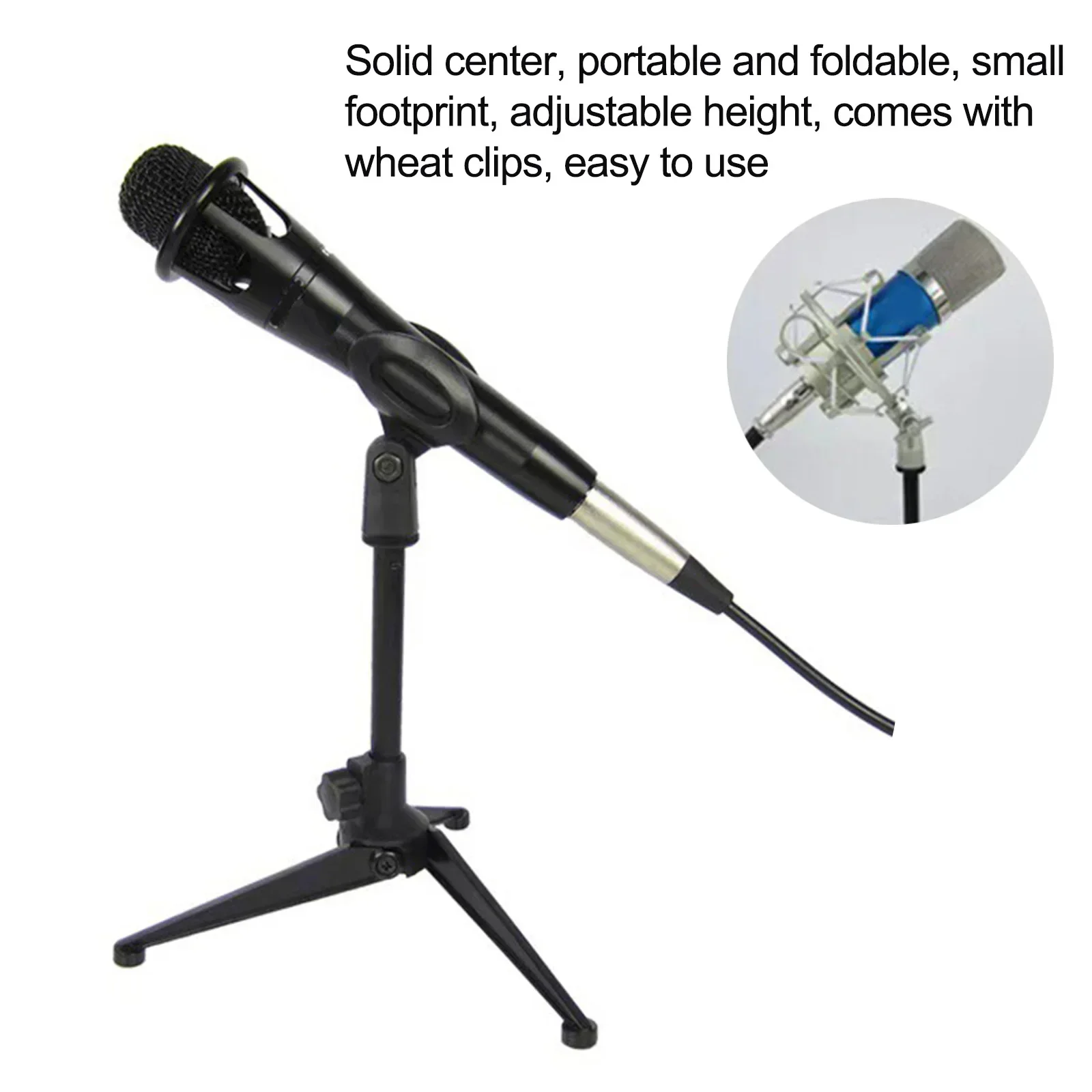 Clip Houder Beugel Microfoon Stand Deel Naam Positionering Microfoon Applicatie Opname Karaoke Instelbaar