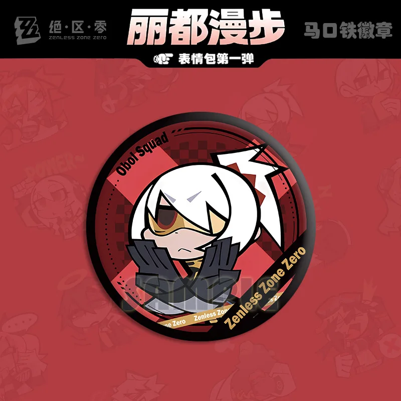 Zenless Zone Zero Anby Demara Nekomiya Mana Nicole  Billy The Kid Cosplay Cute Q Version Badge Exquisite Delicacy Cartoon